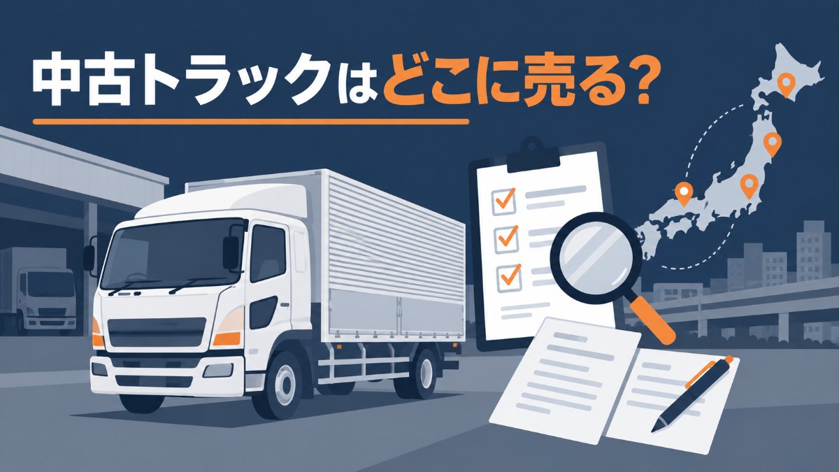 中古トラックはどこに売る？トラックファイブなど5社を会社タイプ・対応サービスで比較