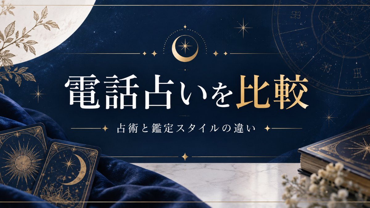 電話占い5サービスを比較｜占術の種類と鑑定スタイル・サポート体制の違い