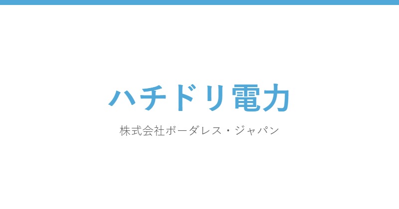 ハチドリ電力