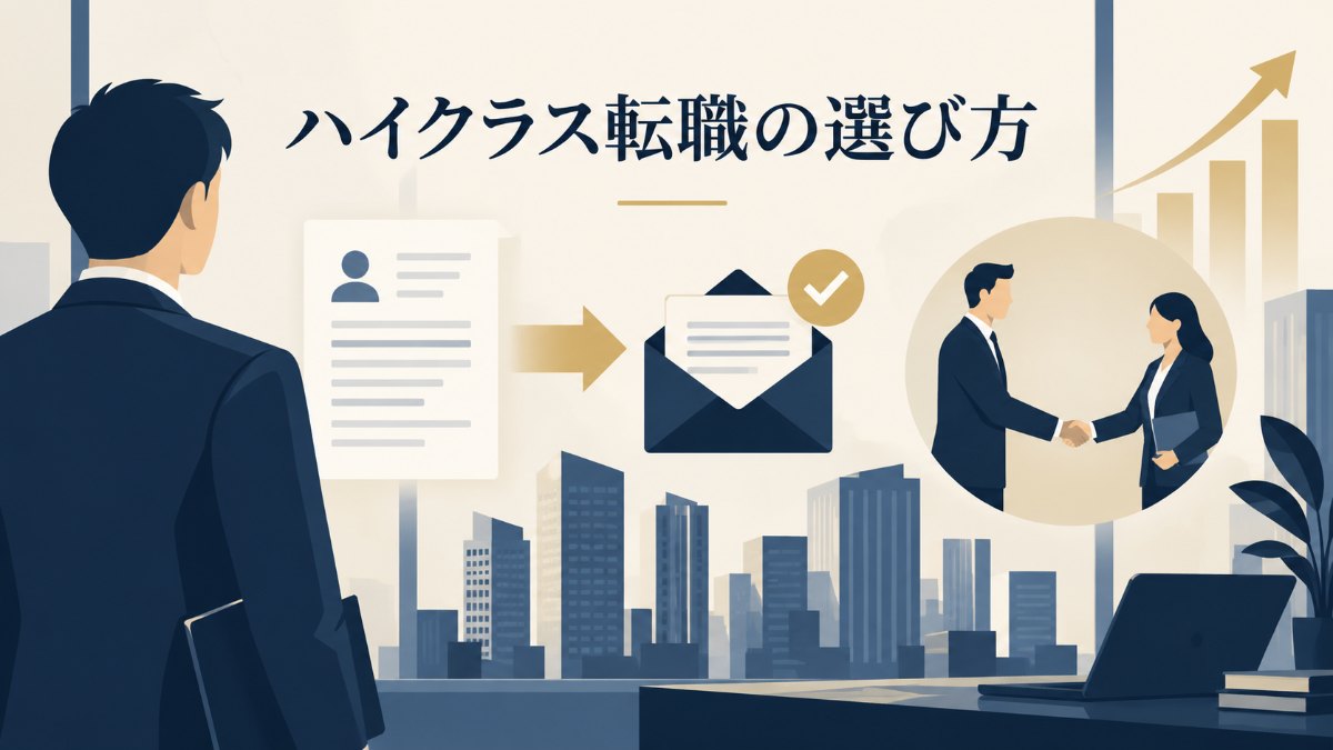 ビズリーチとハイクラス転職サービスを比較｜スカウトの仕組み・相談方法・レジュメの違い