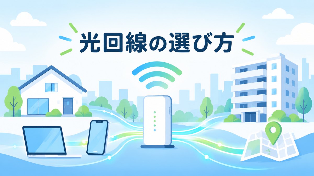 ドコモ光を含む光回線5社を比較｜スマホのキャリア・住まい・提供エリアで選ぶポイント