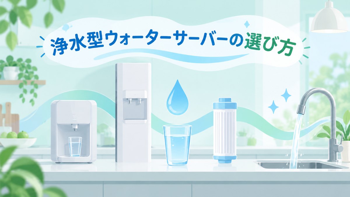ViVi Waterと浄水型ウォーターサーバーを比較｜給水型・水道直結型の違いと選び方