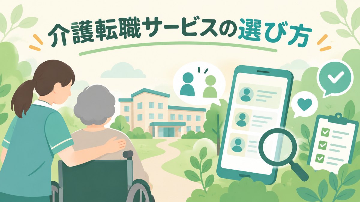 レバウェル介護を含む転職サービス5社比較｜アドバイザー型・自分で探す型の違いを解説