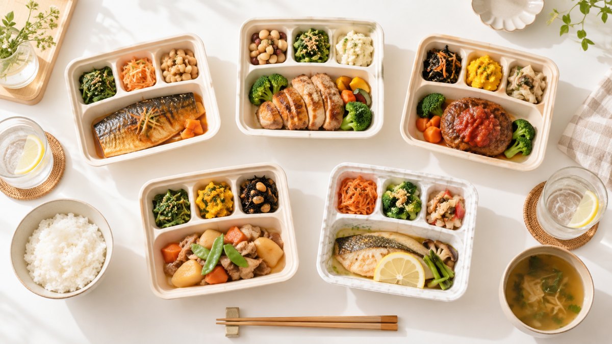 宅配弁当・宅配食5サービスを比較｜冷蔵・冷凍・常温の届き方と受け取り方の違い