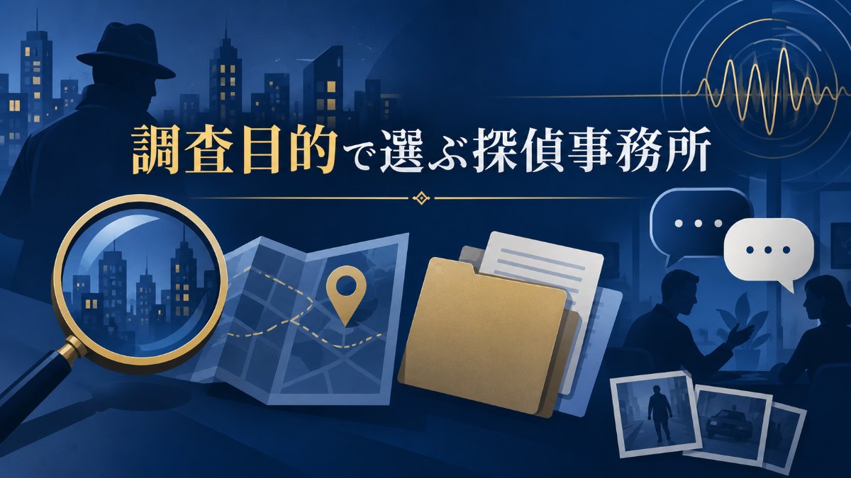 人探し・素行調査・企業調査はどこに相談する？HAL探偵社など5社を比較